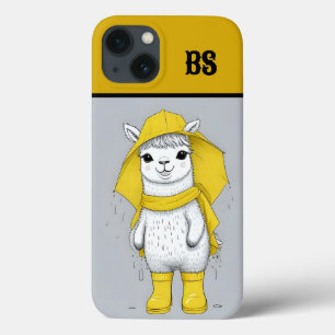 Funny Llama in Rain Boots – Beach Humour iPhone 13 Case