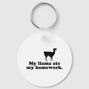 Funny Llama Key Ring