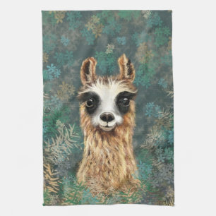 Funny Llama Kitchen Towel