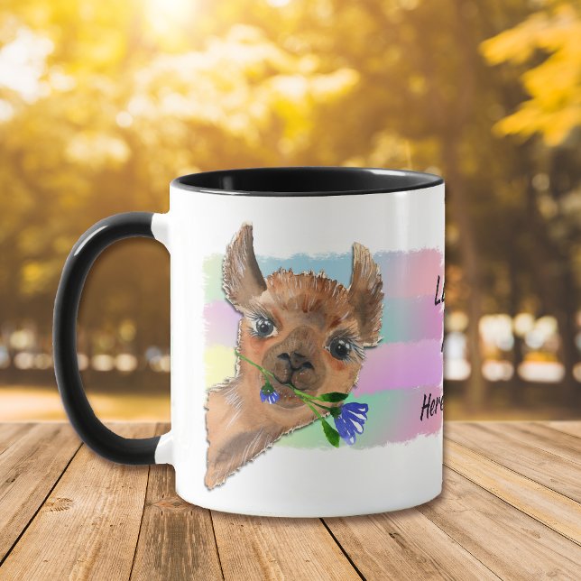 Funny Llama Mia Mug (Creator Uploaded)