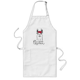 Funny Llama Queen Apron