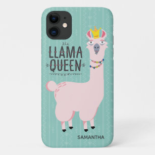Funny Llama Queen Illustration Case-Mate iPhone Case