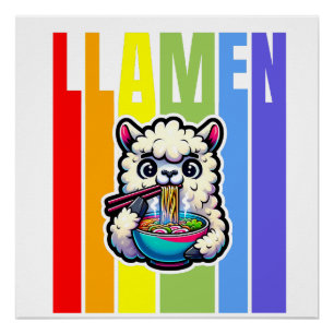 Funny Llama T-Shirt   Gifts For Her   Cute Llama Poster