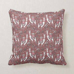 Funny Llamas Pattern Cushion