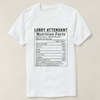 Funny Lobby Attendant Nutrition Facts Boss Gift