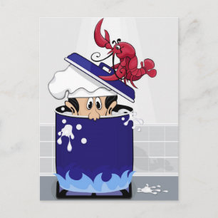 Funny Lobster Postcard