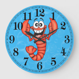 Funny Lobster Wall Clock