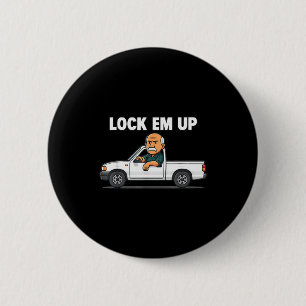 Funny Lock Em Up Private Property 6 Cm Round Badge