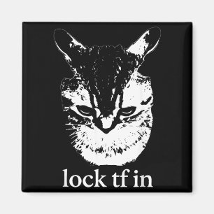 Funny Lock tf in Cat Boys Kids Youth Magnet
