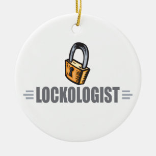 Funny Locksmith Ceramic Tree Decoration