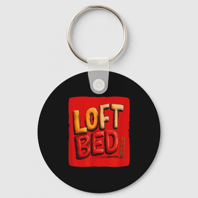 Funny loft bed speech costume  key ring (Front)