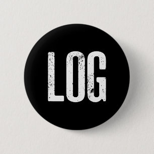 Funny Log Halloween Beaver Log Meme 6 Cm Round Badge