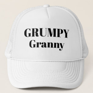 Funny LOL novelty baseball GRUMPY GRANNY Trucker Hat