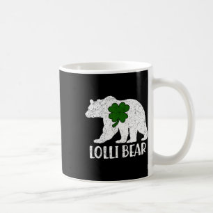 Funny Lolli Bear Green Shamrock St Patricks Day Coffee Mug