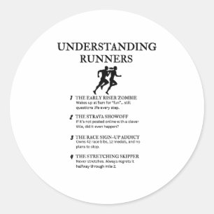 Funny Long-Distance Life Humour Classic Round Sticker