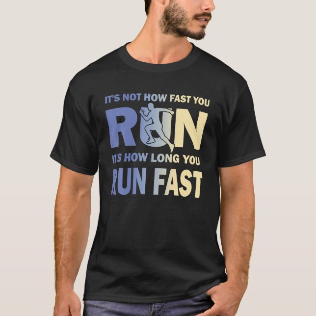 Funny Long Distance Runner XC Coach Cross Country T-Shirt (Front)
