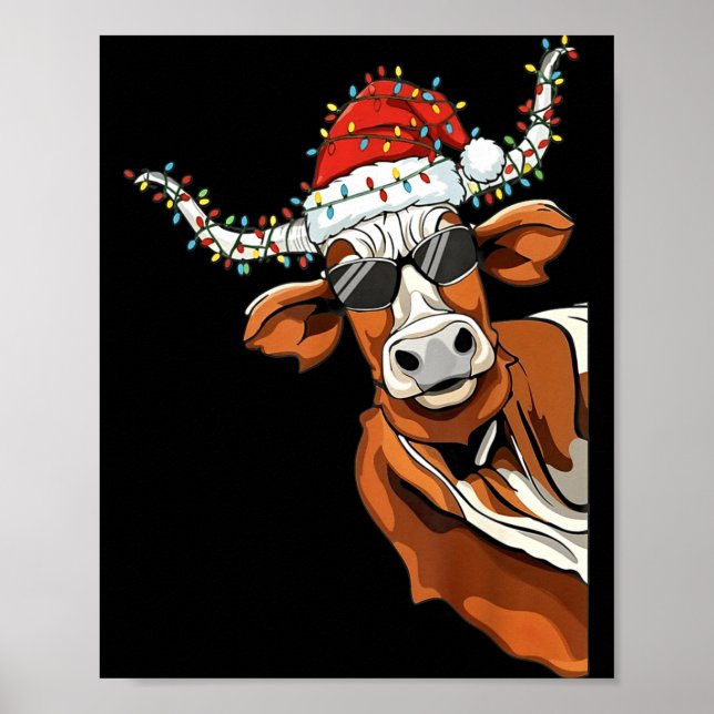 Funny Longhorn Cow Name Pride Gift For Men Women K Poster (Front)