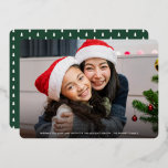Funny Look at Us Christmas Full Photo | Green Foil Holiday Card<br><div class="desc">This funny holiday photo card features retro style typography reading, "Look at us, being all festive and stuff" in real gold foil over your full bleed photo. Don those Santa hats, reindeer antlers, ugly sweaters, or other obvious Christmas attire and accessories. Then snap some photos. Upload your favourite, and, voila...</div>