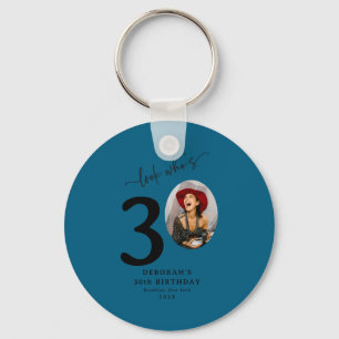 Funny Look Whos 30 Stylish 30th Birthday Key Ring