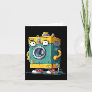 Funny Looking Laundry Machine Card