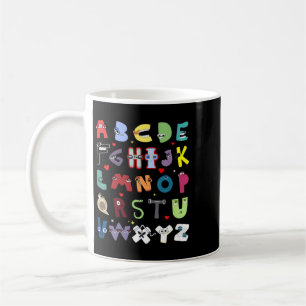 Funny Lore Alphabet A To Z Hi Letter For Kids Boys Coffee Mug