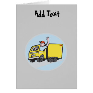 Funny Lorry Truck Driver cartoon personalised