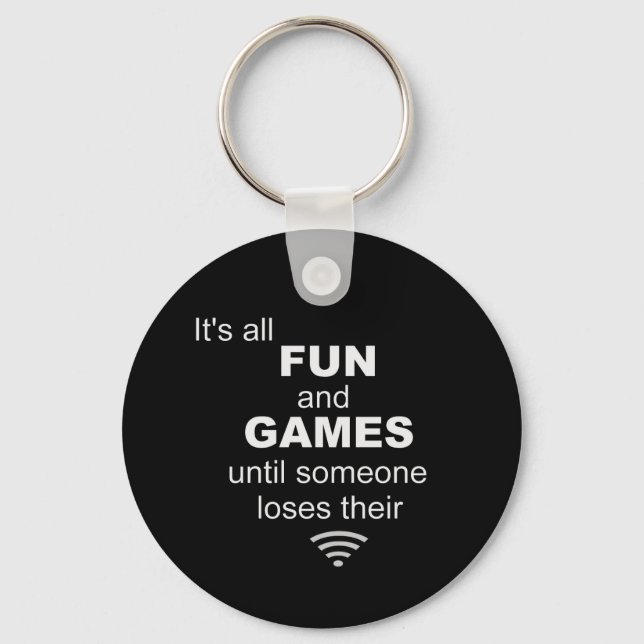 Funny Losing WiFi Internet Key Ring (Front)