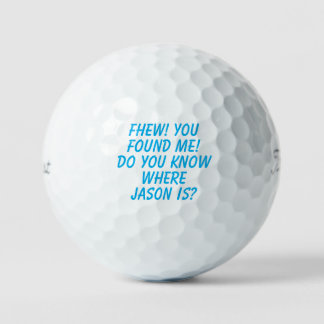 Funny lost golf ball