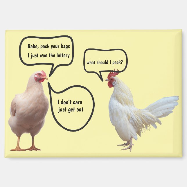 Funny Lottery Magnet (Front)