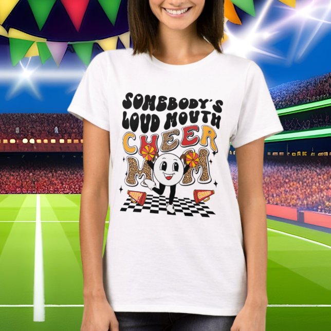 funny loud mouth cheer Mum word art T-Shirt (Creator Uploaded)