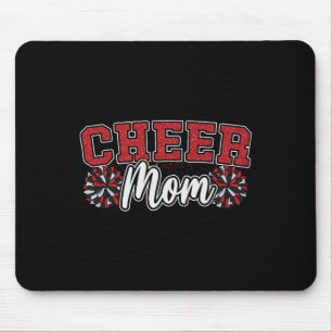 Funny Loud Proud Cheer Mum Mama Cheerleading Red B Mouse Pad