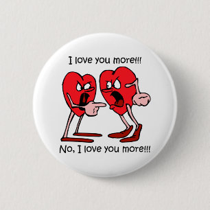 Funny love 6 cm round badge