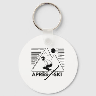 Funny Love Apres Ski - Great Snow Lovers Gift Key Ring