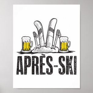 Funny Love Apres Ski Shirt - Great Snow Lovers Gif Poster