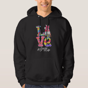 Funny Love Emt Life Nurse Gnome Bunny Easter Steth Hoodie