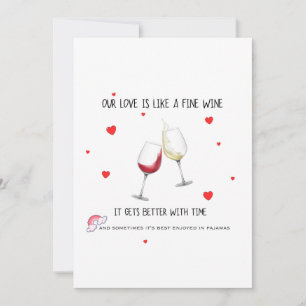 Funny Love Fine Wine Card