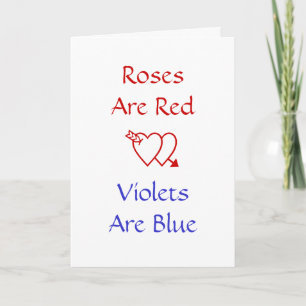 Funny Love Graduation Card: Roses are Red Card