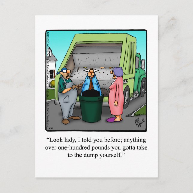 Funny Love & Marriage Humour Postcard (Front)