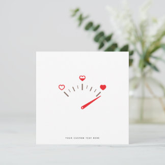 Funny Love Metre Valentines Day Card