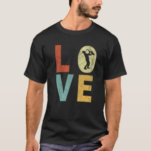 Funny Love Saxophone Musician Jazz Music 90S Retro T-Shirt