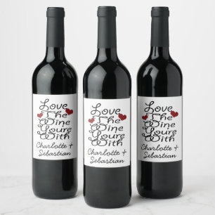 Funny Love The Wine You Are With Personalised Label