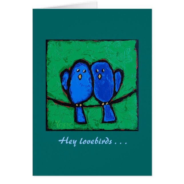 funny lovebird card (Front)