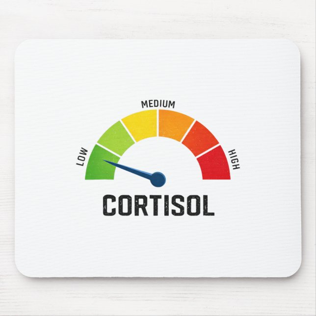 Funny Low Cortisol Level Metre Gauge Stress Relief Mouse Pad (Front)