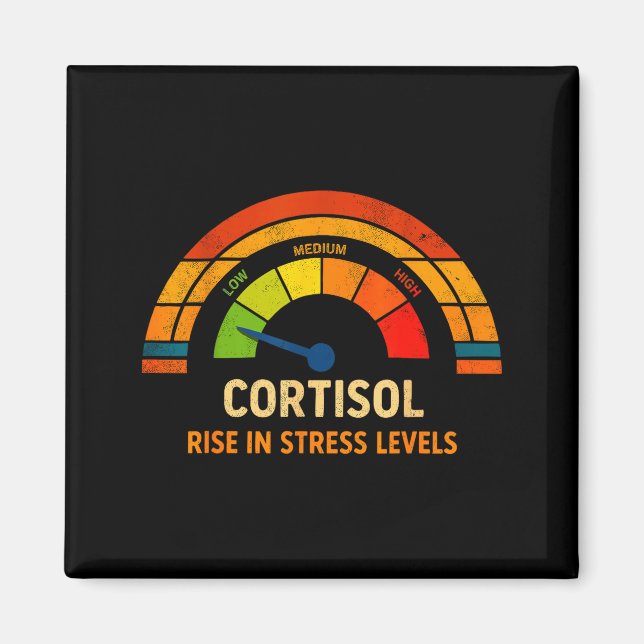 Funny low cortisol levels v meme  magnet (Front)