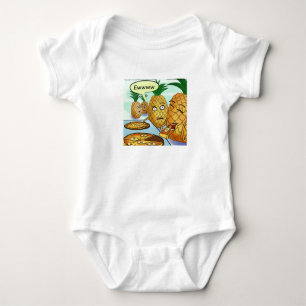 Funny LTCartoons Pineapple Pizza Comic Baby Bodysuit