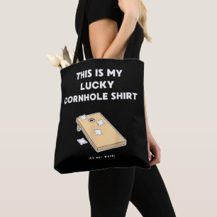 Funny Lucky Cornhole Tote Bag