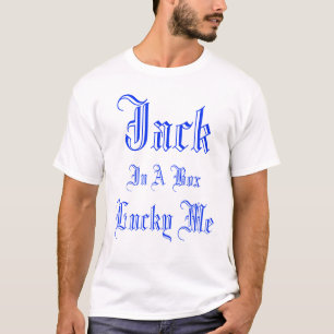 Funny Lucky Jack In A Box Logo, T-Shirt