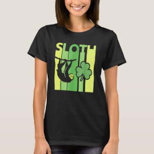 Funny Lucky Sloth St Patrick's Day Irish Vintage R T-Shirt