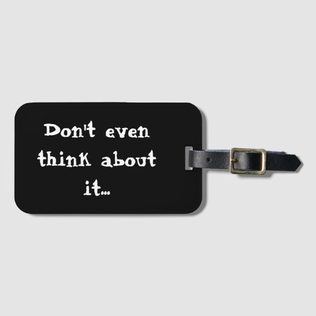 Funny Luggage Tags (Front Horizontal)
