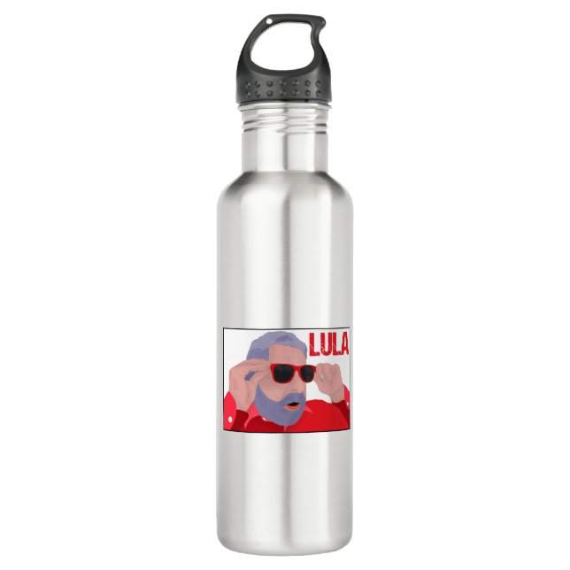 Funny Lula Meme with Sunglasses 710 Ml Water Bottle (Front)
